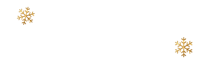 Christmas Menu heading white